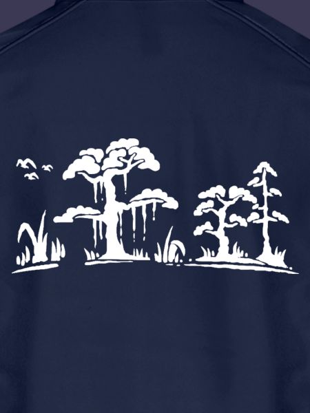 Waldsilhouette im Sumpf
