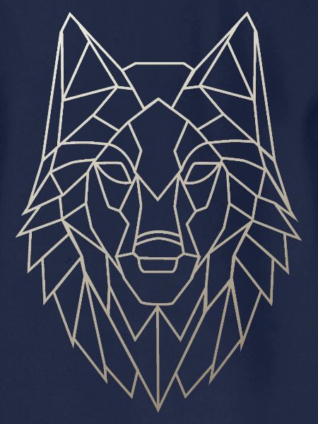 Geometrischer Wolfskopf