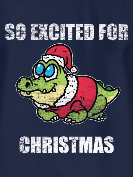 Festlicher Alligator Weihnachtsmann