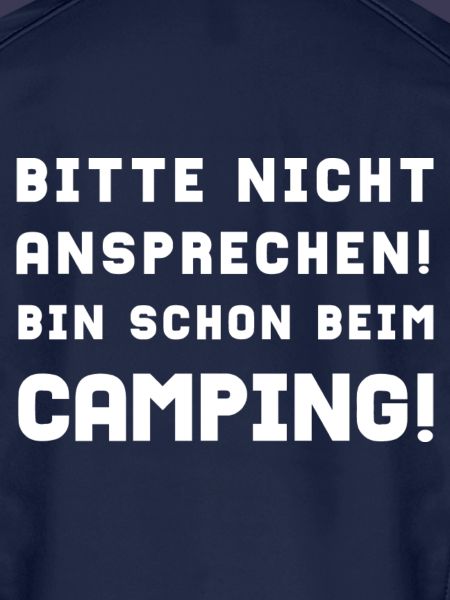 bitte nicht ansprechen camping