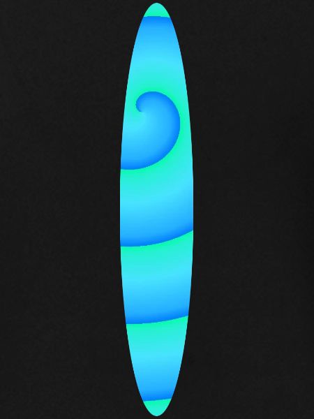 Abstraktes Spiral-Surfbrett