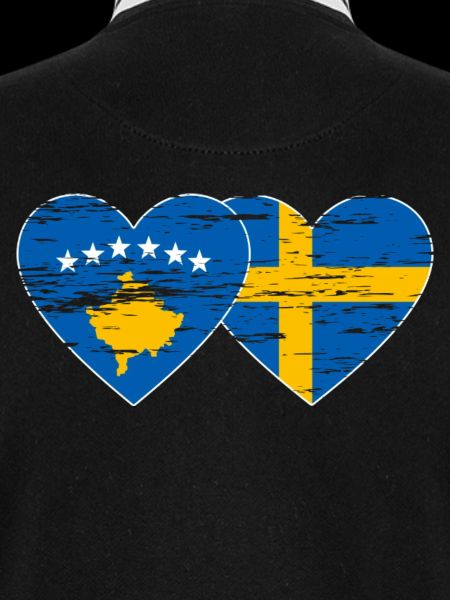 Kosovo Suède Drapeau utilisé