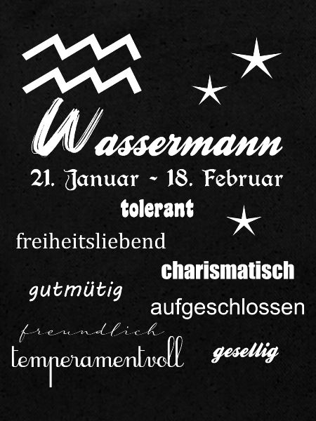 Wassermann Sternzeichen