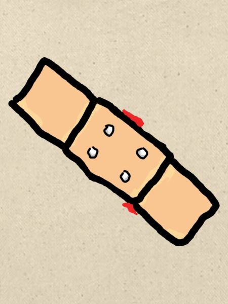 pflaster mit blut