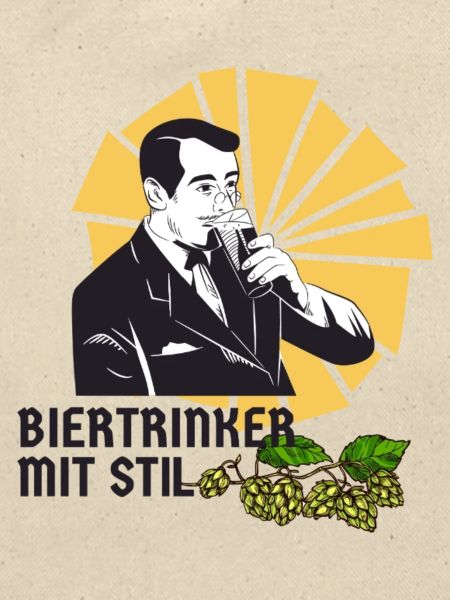 Biertrinker mit Stil