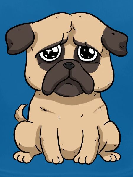 Trauriger Mops