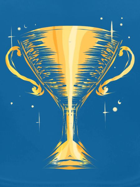 Goldener Siegerpokal Trophäe Gewinner