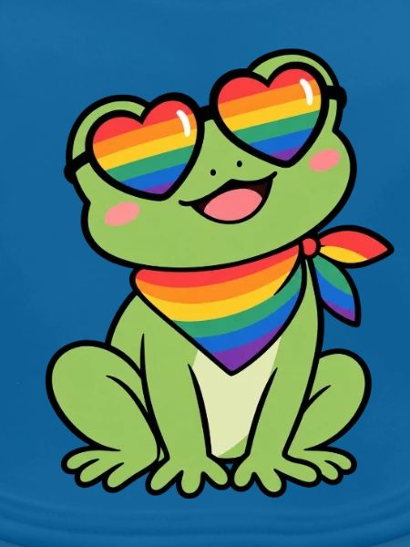 Regenbogenfroschherz-Sonnenbrille