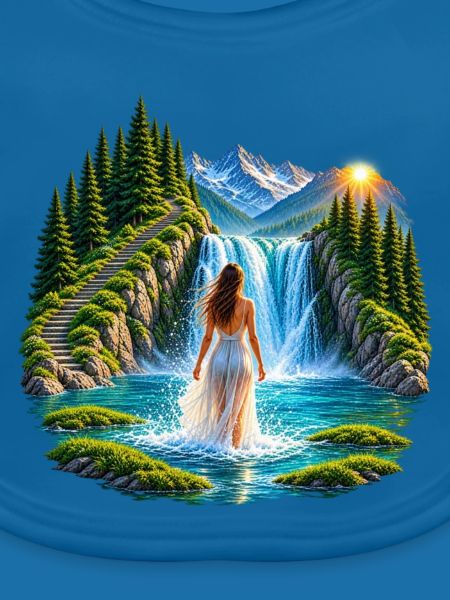 Magischer Wasserfall