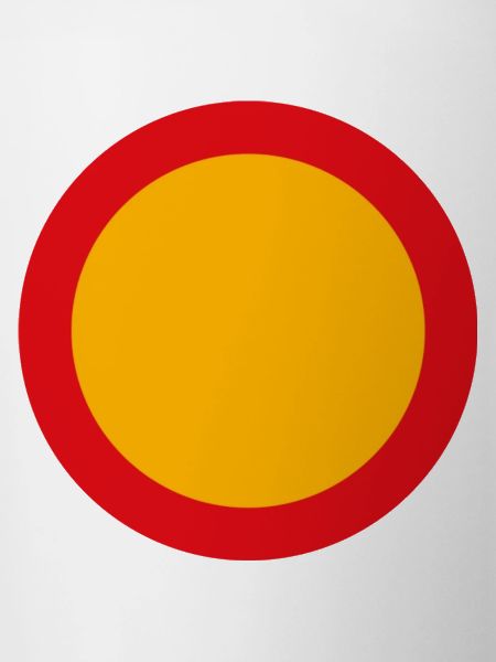 schild rund blanco