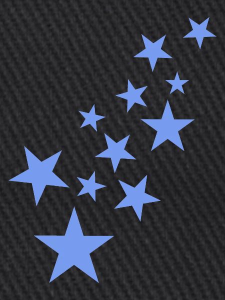 Stern Sternchen Muster Blau