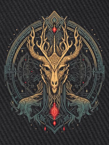 Geweih-Mandala des Waldgeistes