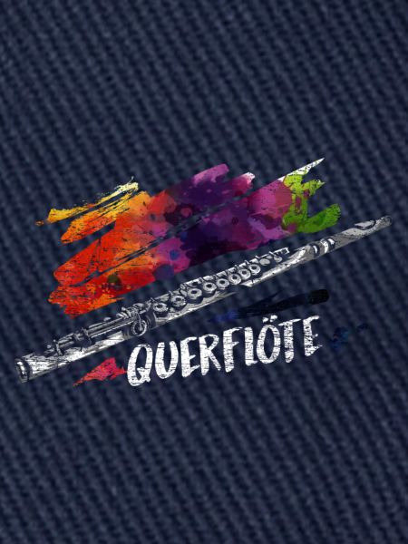Flinke Querflötistin Marschkapelle