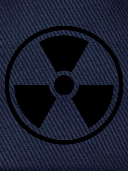Strahlenfeststoff-Symbol Nuklearwarnsymbol