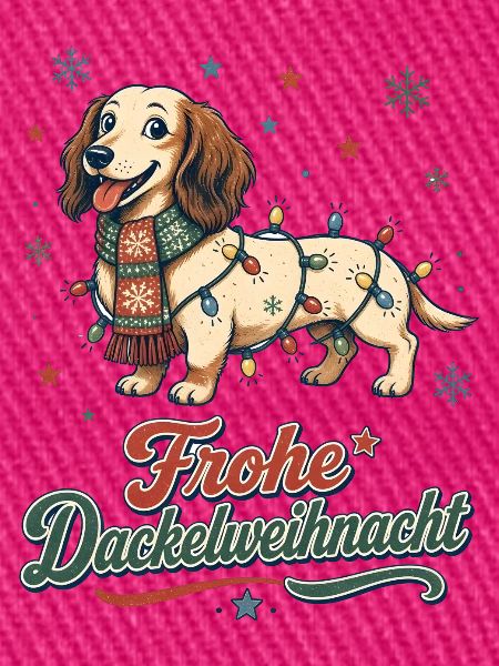 Frohe Dackelweihnacht – Retro Dackel