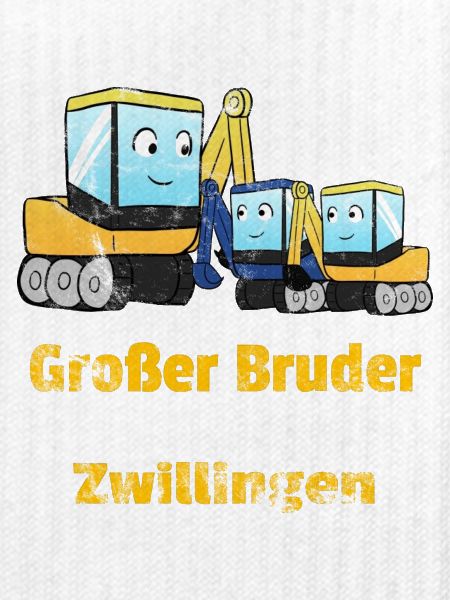 Großer Bruder Zwillinge Bagger