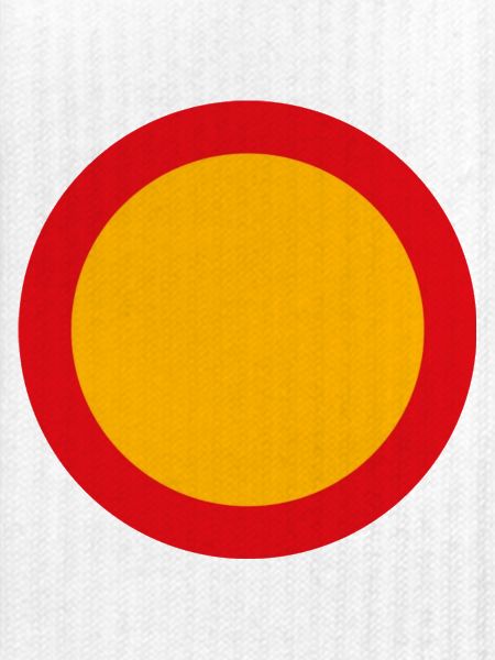schild rund blanco
