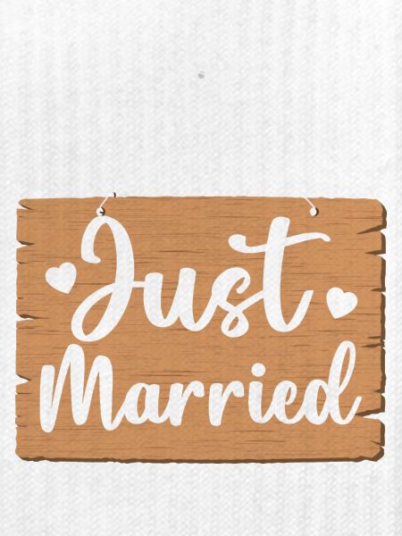Just Married Schild