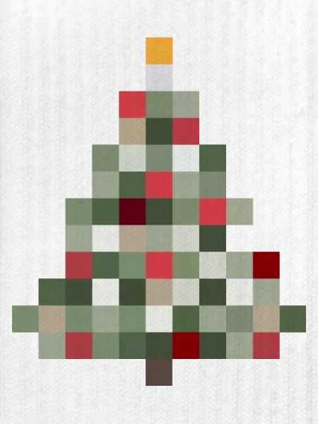 8-Bit Retro Tannenbaum Xmas