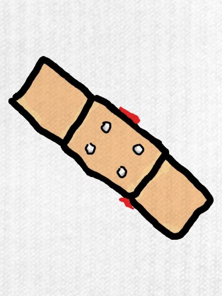 pflaster mit blut