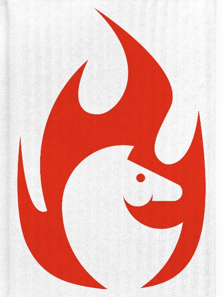 Pferd in Flamme