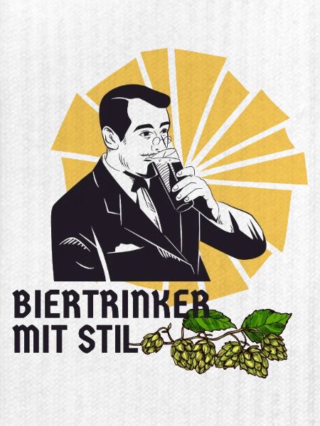Biertrinker mit Stil
