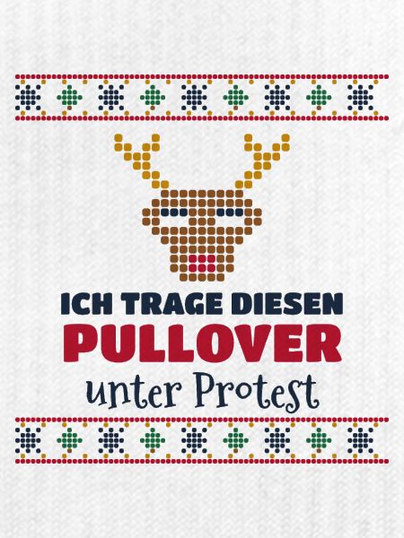 Pullover unter Protest – Ugly Sweater (hell)