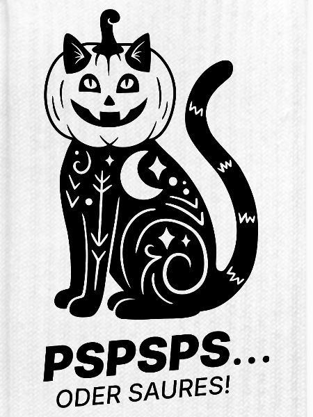 Pspsps oder Saures – Schwarze Katze Halloween