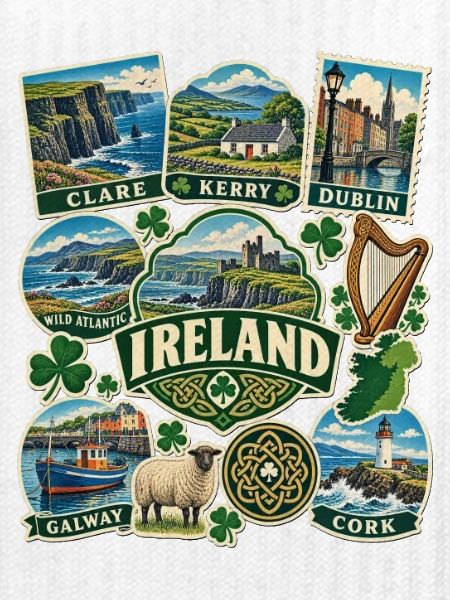 Irland Reisesticker