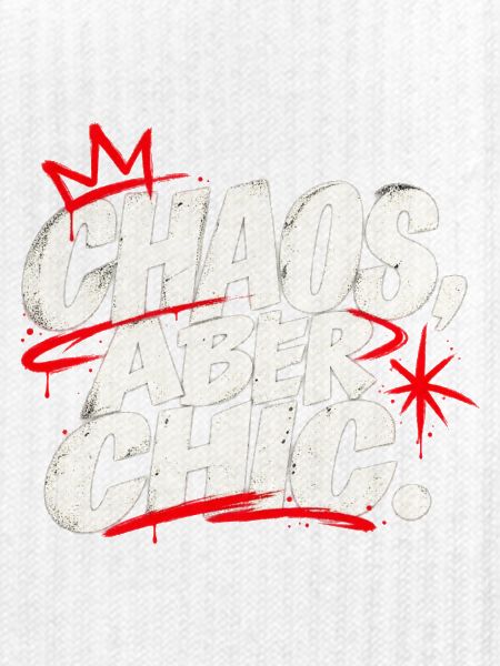 Chaos Aber Chic Graffiti-Statement
