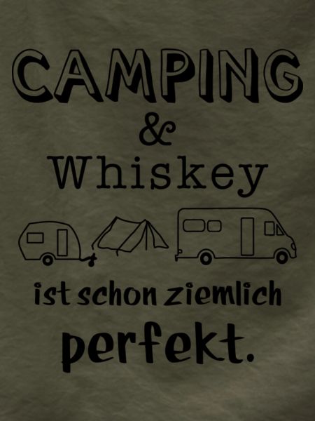 camping und whiskey