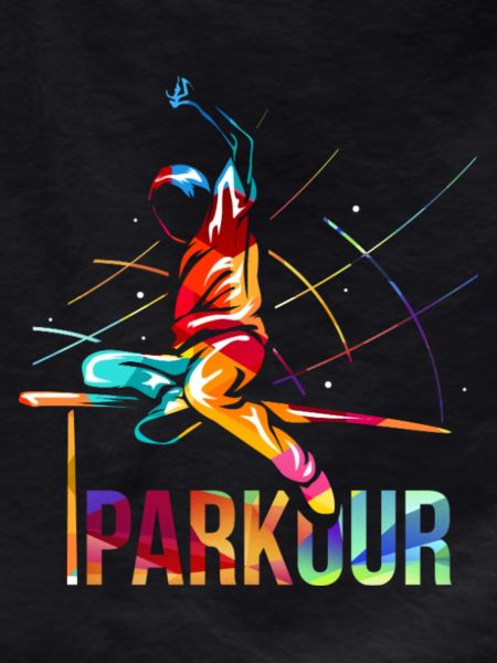 Sprunghafter Parkour Hindernislauf