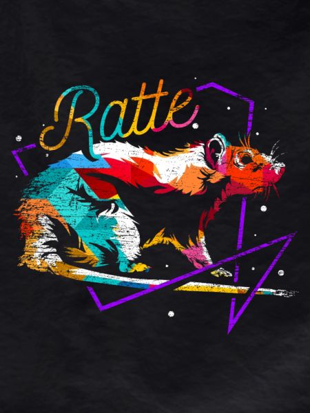 Freche Polygon Ratte Nagetier
