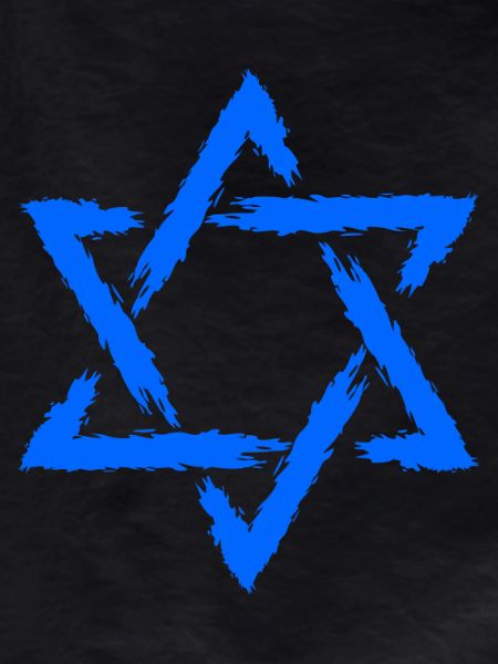 Davidstern Symbol Blau Stern