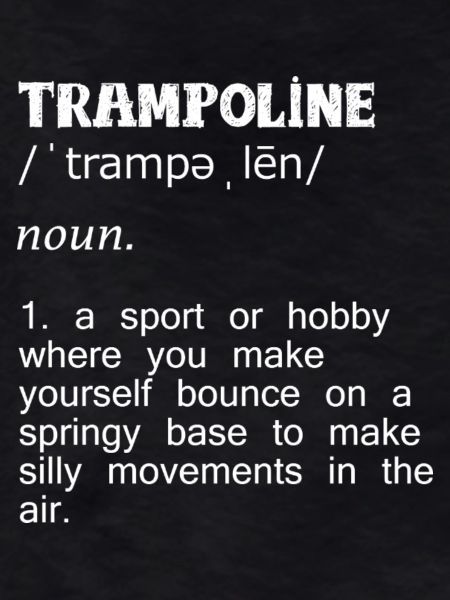 Federnde Trampolin Kunststücke