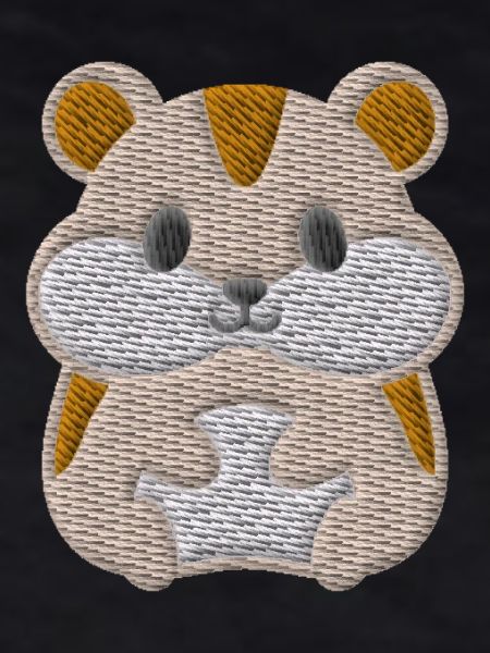 Hamster bestickt