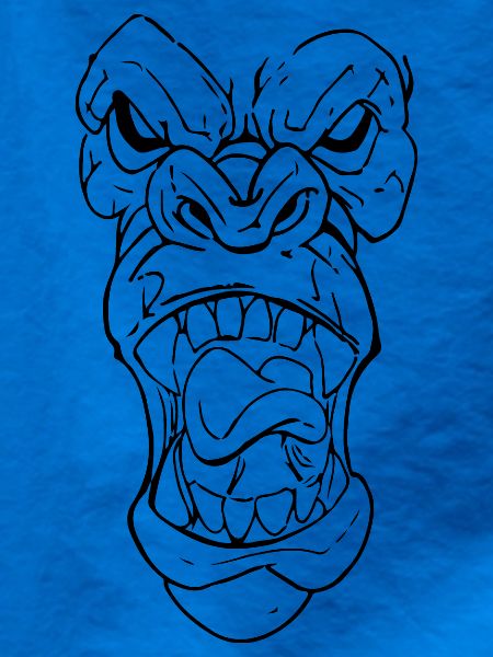 Wütender Gorilla Silberrücken