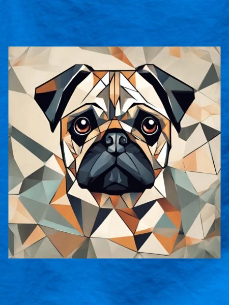 Polygon Mops Porträt