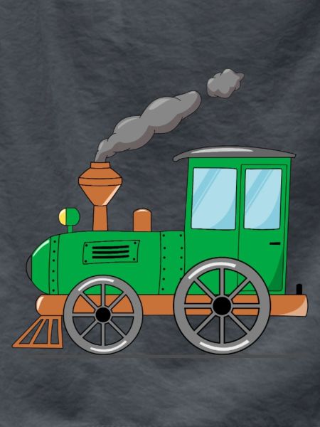 Children's train railway green