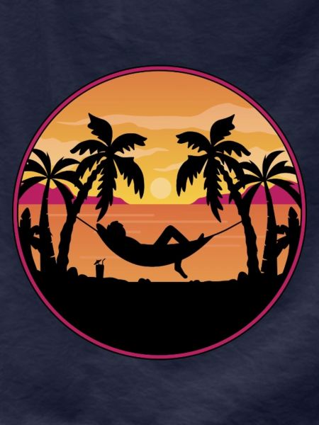 Palm Trees Hammock Sunset