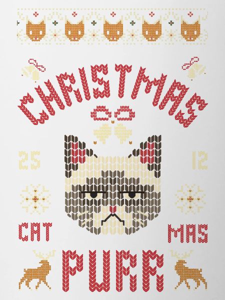 Ugly Christmas Katze