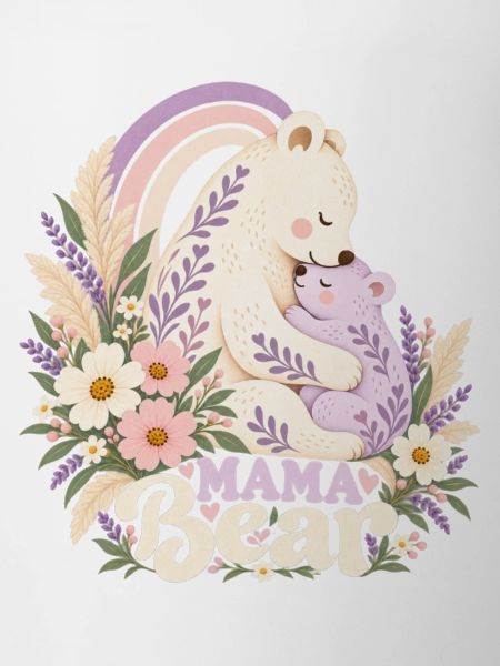 Boho-Gänseblümchen-Geschenk für Mama Süße Mama-Bär