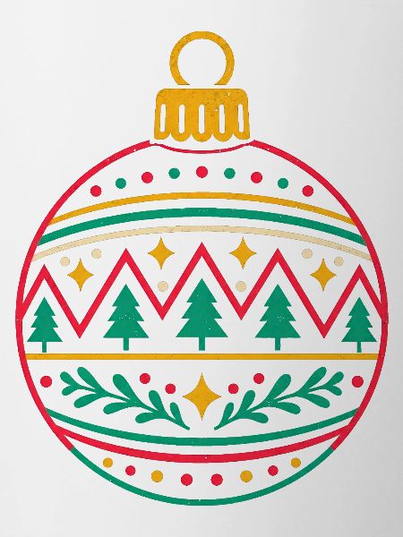 Minimalistische Weihnachtskugel