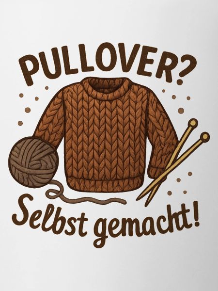 Pullover selbst gemacht Geschenk für Strickfans