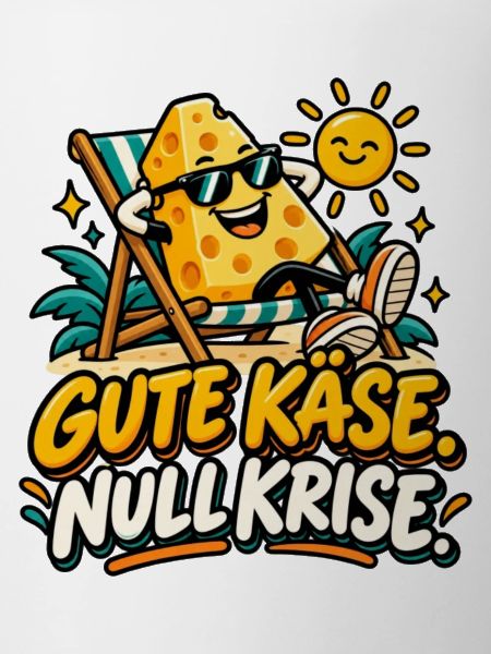 Käse am Strand: Sonnenspaß Spruch