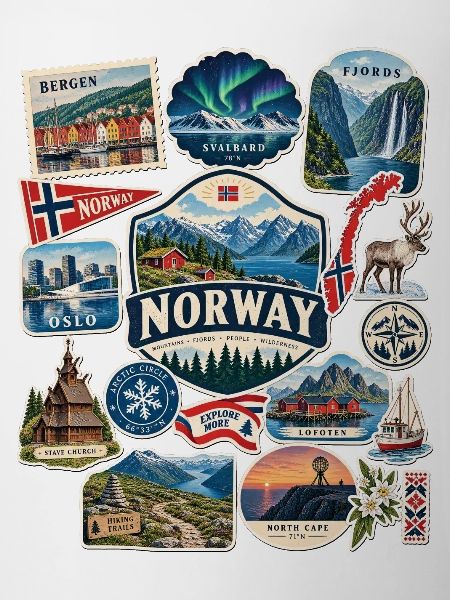 Norwegen Reisesticker