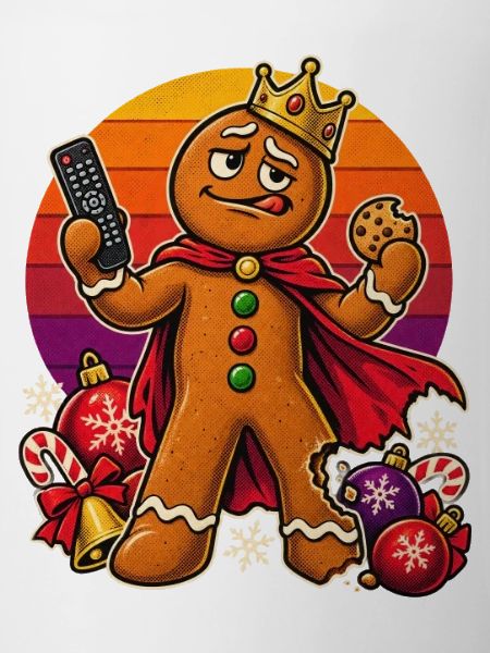 Christmas Lebkuchenmann Couch-Dad Superheld