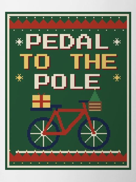 Pedal to the Pole – Rad-Weihnachtspullover