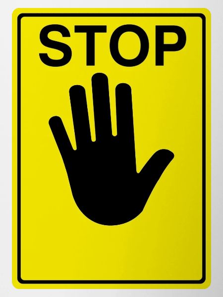 Stop Schild Logo