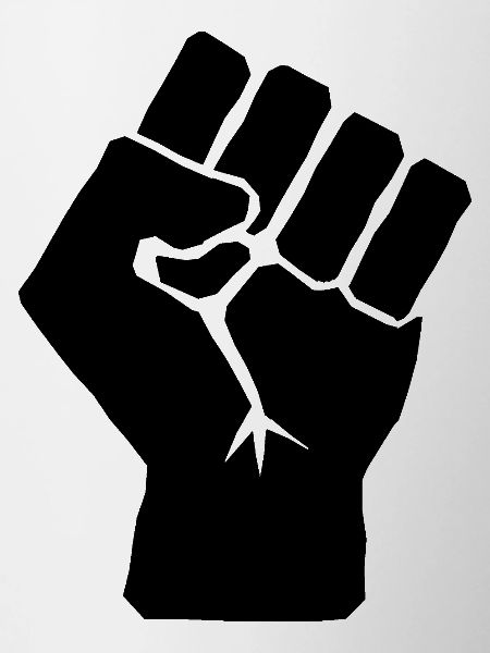 Poing levé de solidarité